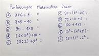 Belajar Matematika Dasar